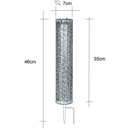 Globo - Светодиодный светильник на солнечной батарее LED/0,06W/3,2V 3000K IP44