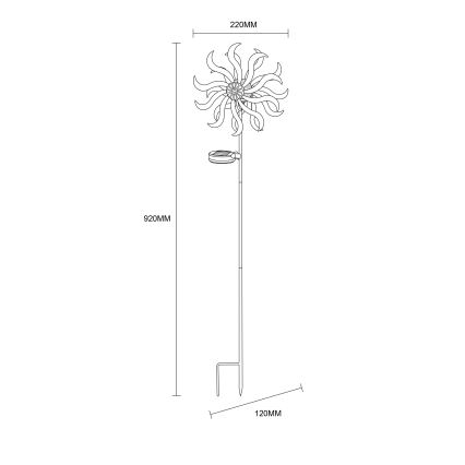 Globo - Світлодіодна сонячна декоративна лампа LED/0,06W/3,2V IP44 300 mAh