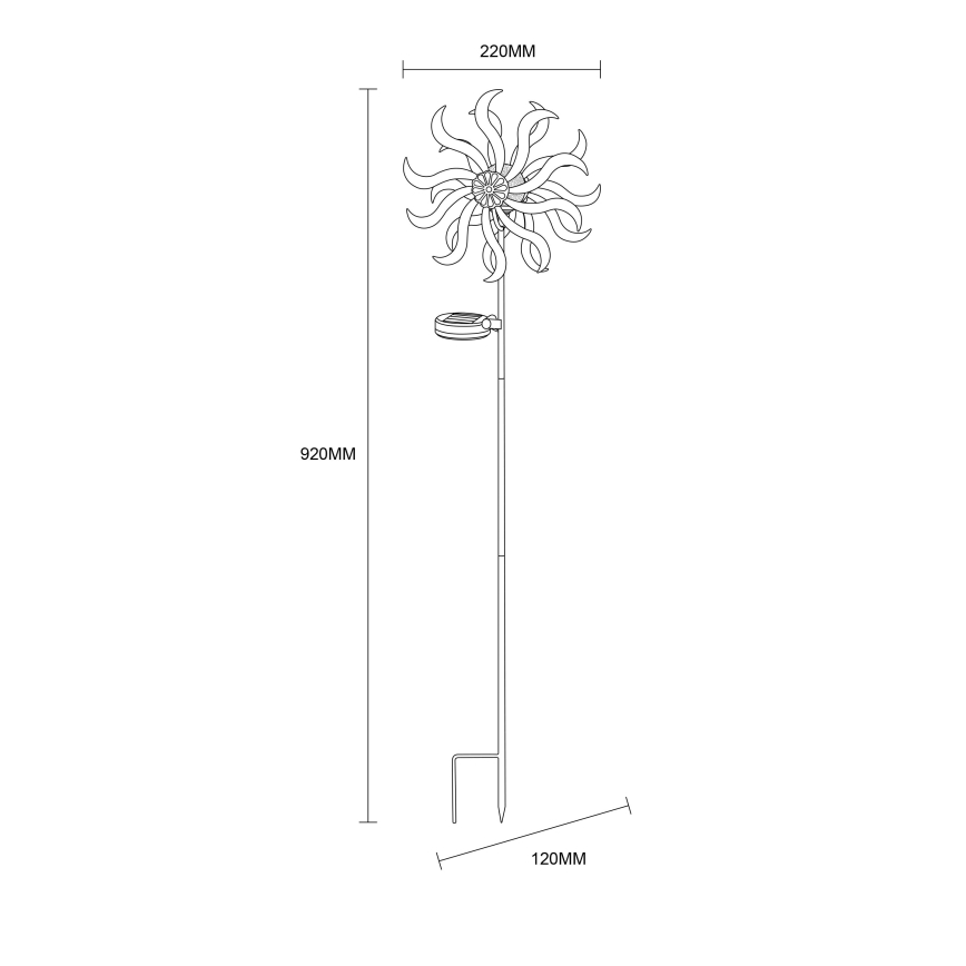 Globo - Світлодіодна сонячна декоративна лампа LED/0,06W/3,2V IP44 300 mAh