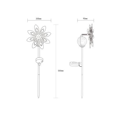 Globo - LED На сонячній батареї прикраса LED/0,02W/3V IP44