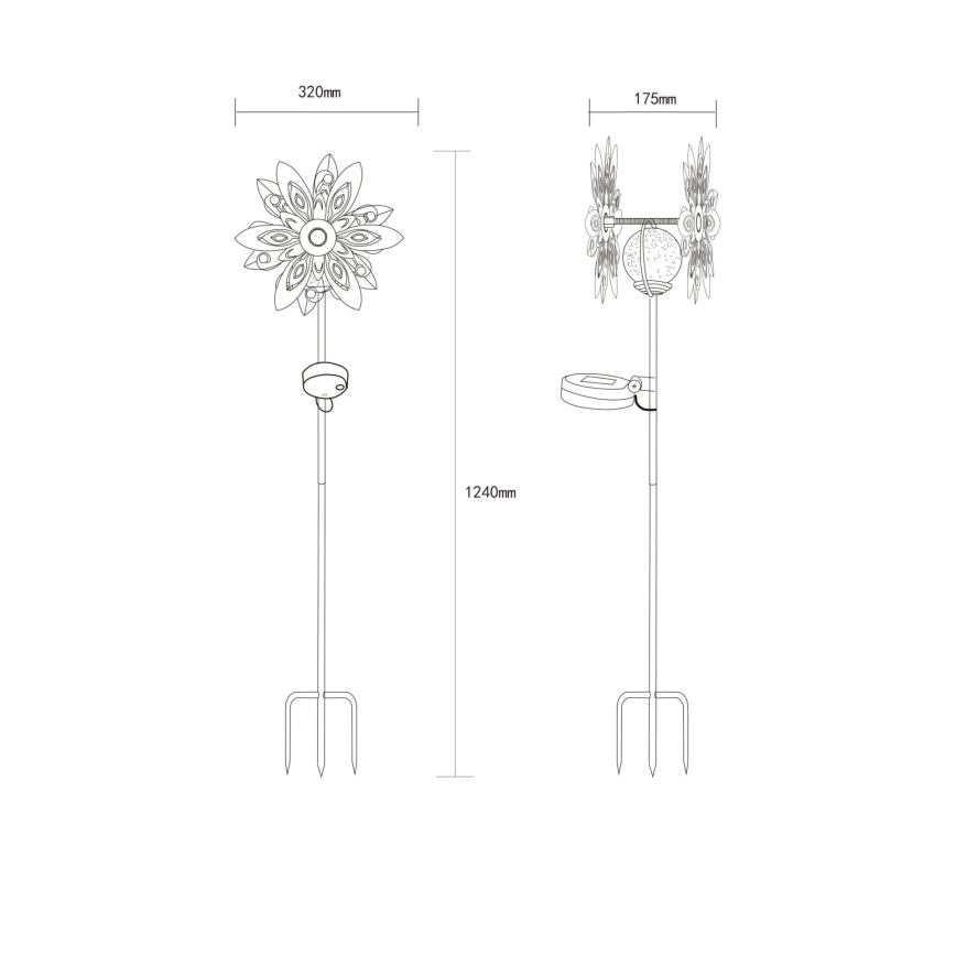 Globo - Світлодіодна сонячна декоративна лампа LED/0,02W/3V IP44 300 mAh