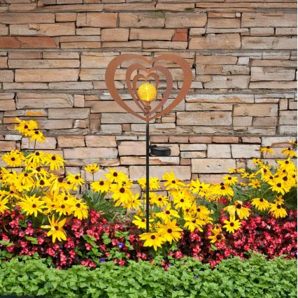 Глобо - сонячний ЛЕД‑світильник ЛЕД/3 В ІР44 300 мА·год іржаве серце