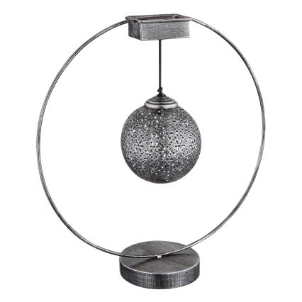 Globo - Світлодіодний світильник на сонячній батареї LED/0,06W/1,2V срібний IP44