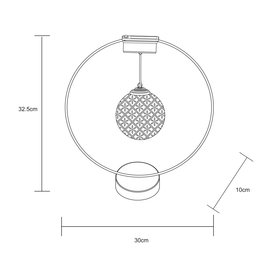 Globo - Світлодіодний світильник на сонячній батареї LED/0,06W/1,2V срібний IP44