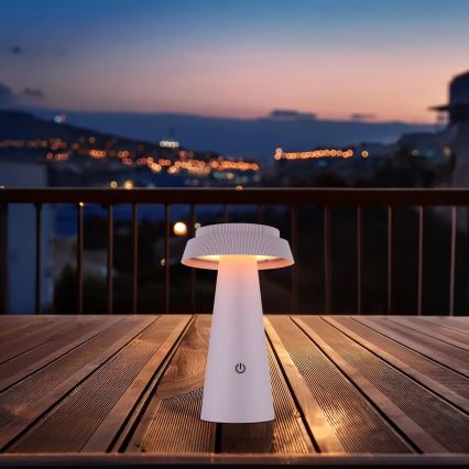 Globo - LED Сенсорна лампа з регулюванням яскравості на сонячній батареї LED/4W/3,7W IP54 рожевий