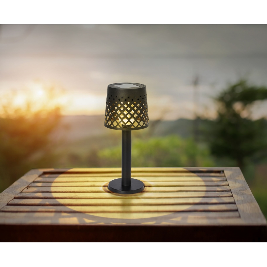 Globo - Світлодіодний світильник на сонячній батареї LED/0,06W/3,2V 3000K IP44 чорний