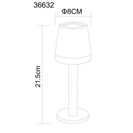 Globo - Світлодіодний світильник на сонячній батареї LED/0,5W/3,2V 3000K IP44 чорний