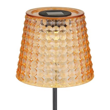 Globo - НАБІР 2x Світлодіодний світильник на сонячній батареї LED/0,06W/3V IP44 40 mAh помаранчевий