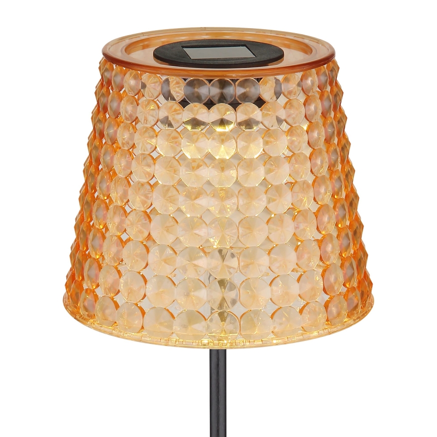Globo - НАБІР 2x Світлодіодний світильник на сонячній батареї LED/0,06W/3V IP44 40 mAh помаранчевий