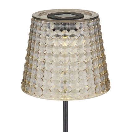 Globo - НАБІР 2x Світлодіодний світильник на сонячній батареї LED/0,06W/3V IP44 сірий