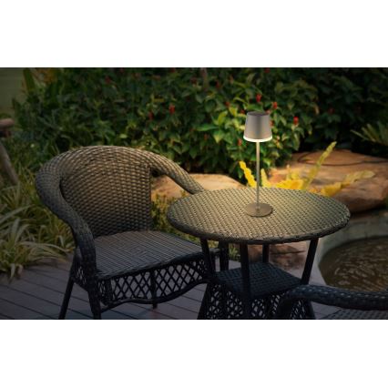 Globo - Світлодіодний світильник на сонячній батареї LED/0,6W/3V 3000K IP44 1200 mAh антрацит