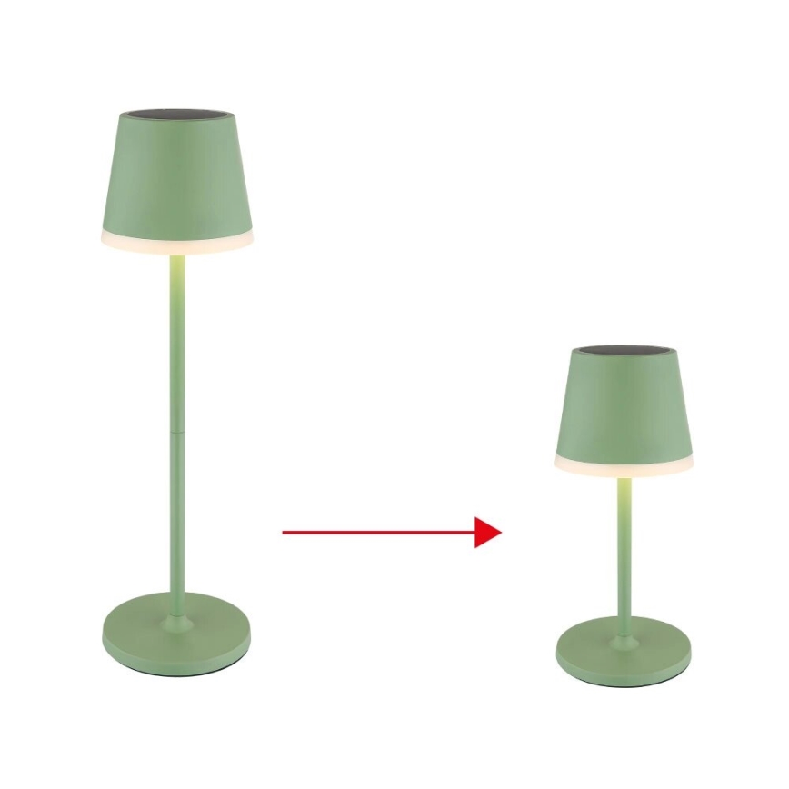 Globo - Светодиодный светильник на солнечной батарее LED/0,06W/3V 3000K IP44 1200 mAh зеленый