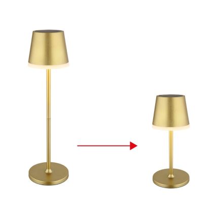 Globo - Світлодіодний світильник на сонячній батареї LED/0,6W/3V 3000K IP44 золотий