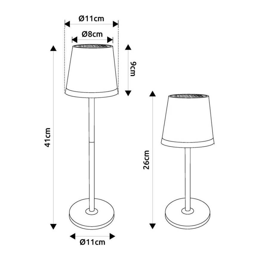 Globo - Світлодіодний світильник на сонячній батареї LED/0,6W/3V 3000K IP44 золотий