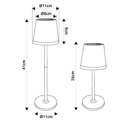Globo - Світлодіодний світильник на сонячній батареї LED/0,6W/3V 3000K IP44 1200 mAh мідний