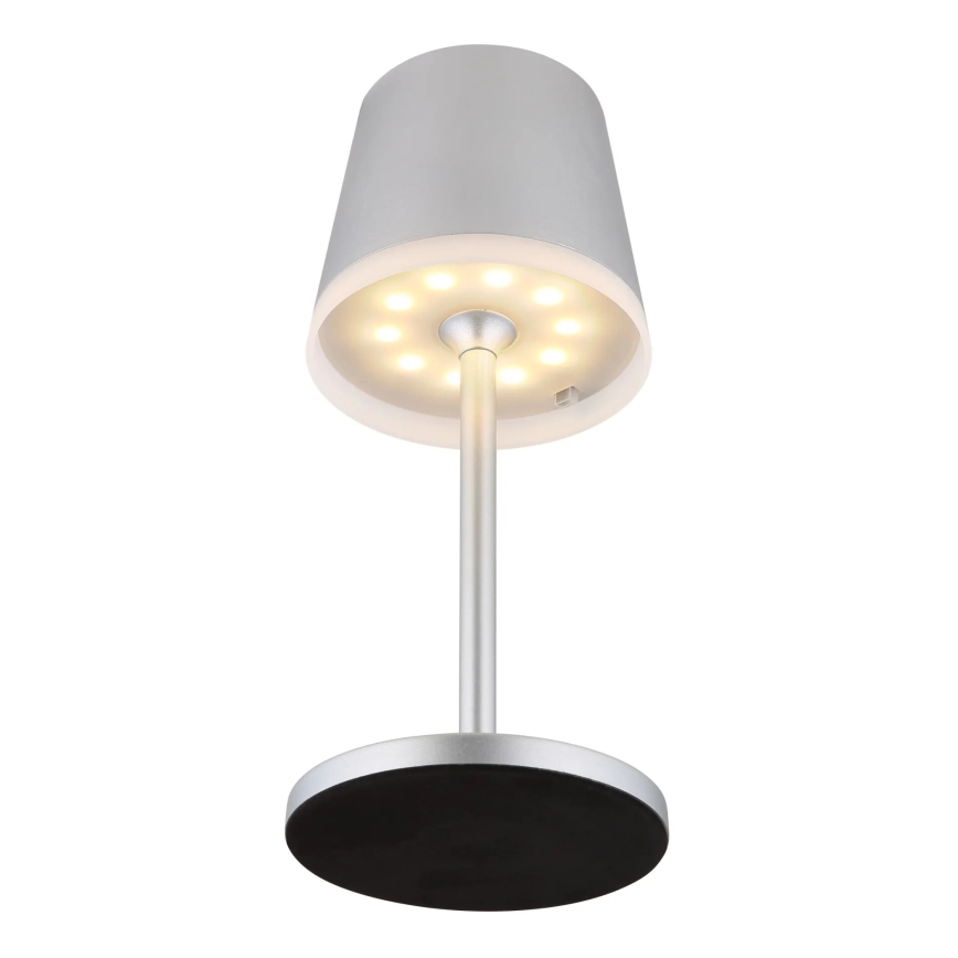 Globo - Светодиодный светильник на солнечной батарее LED/0,6W/3V 3000K IP44 матовый хром