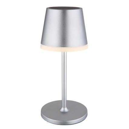 Globo - Светодиодный светильник на солнечной батарее LED/0,6W/3V 3000K IP44 матовый хром