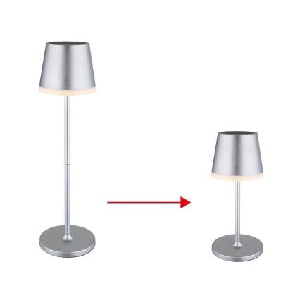 Globo - Світлодіодний світильник на сонячній батареї LED/0,6W/3V 3000K IP44 1200 mAh матовий хром