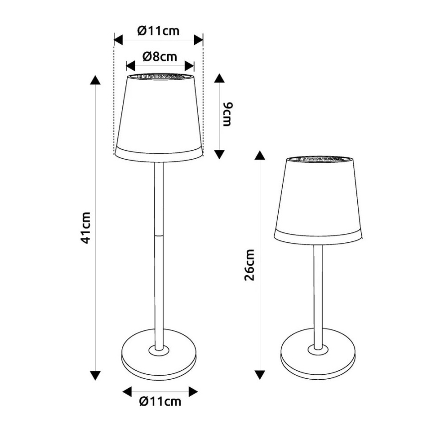 Globo - Світлодіодний світильник на сонячній батареї LED/0,6W/3V 3000K IP44 1200 mAh матовий хром