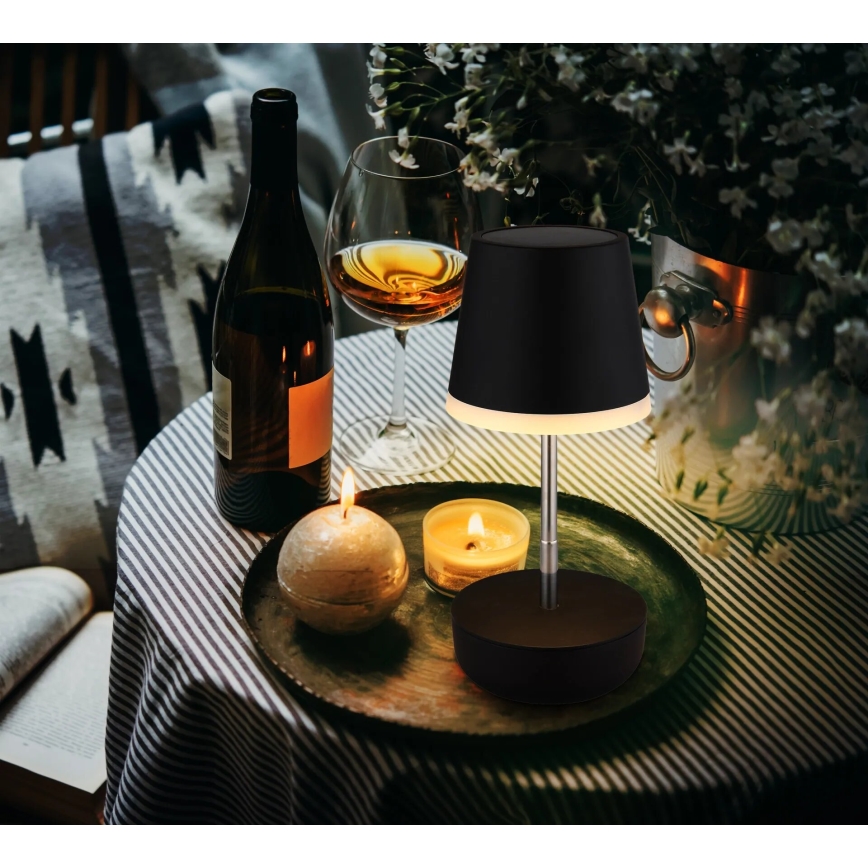 Globo - Светодиодный светильник на солнечной батарее 10xLED/0,06W/3V IP44 800 mAh черный