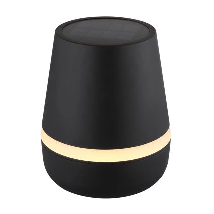 Globo - Світлодіодний світильник на сонячній батареї 10xLED/0,06W/3V IP44 800 mAh чорний
