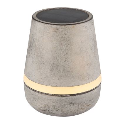 Globo - Світлодіодна сонячна лампа 10xLED/0,06W/3V IP44 800 mAh сіра