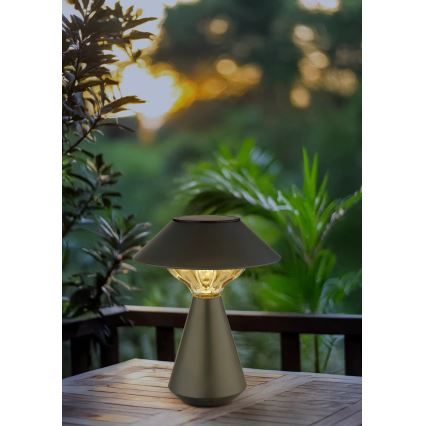 Globo - Світлодіодна сонячна лампа 10xLED/0,06W/1,2V IP44 600 мАг чорна