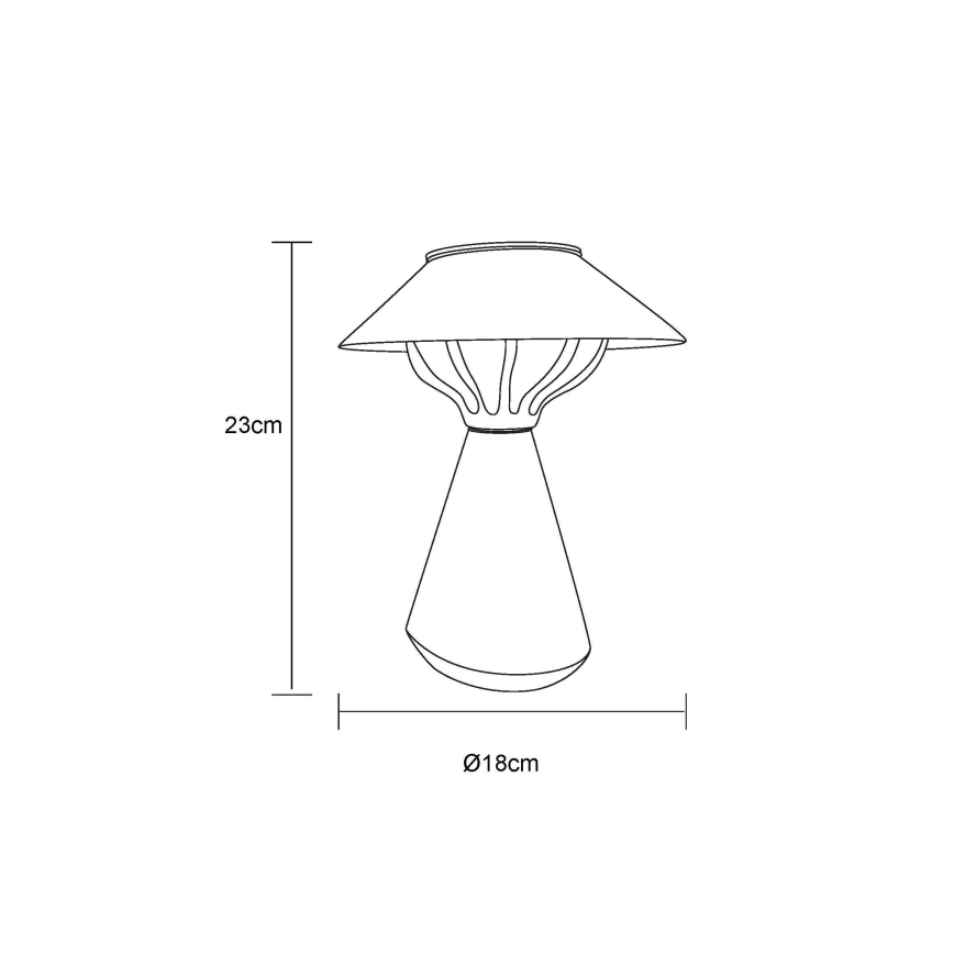 Globo - Світлодіодний світильник на сонячній батареї 10xLED/0,06W/1,2V IP44 чорний
