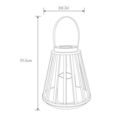 Globo - Світлодіодний світильник на сонячній батареї LED/0,06W/3V 3200K IP44