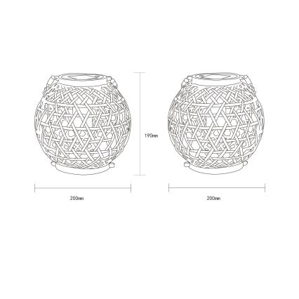 Globo - Світлодіодний світильник на сонячній батареї LED/0,02W/3V IP44