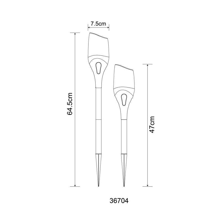 Globo - Світлодіодний світильник на сонячній батареї LED/2,4W/3V 1600K IP44