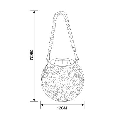 Globo - Світильник на сонячній батареї LED/0,06W/3,2V IP44 200 mAh
