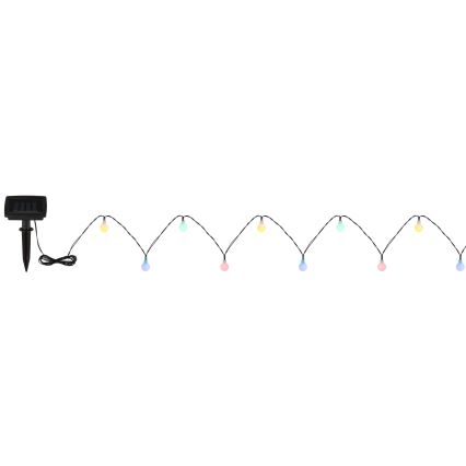 Globo - сонячна світлодіодна гірлянда 20xLED/1,2V IP44 300 mAh 5,8 m