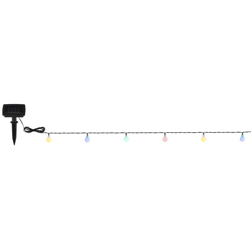 Globo - сонячна світлодіодна гірлянда 20xLED/1,2V IP44 300 mAh 5,8 m