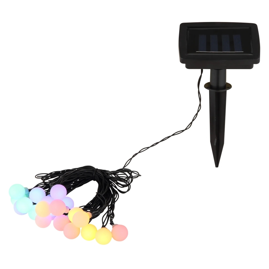 Globo - Солнечная светодиодная гирлянда, 20 светодиодов, 1,2 В, IP44, 300 мА·ч, 5,8 м