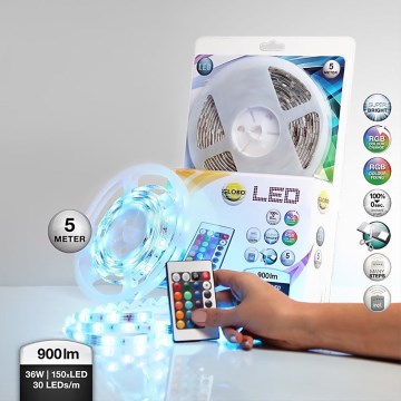 Globo 38990 - Светодиодная RGB-лента для ванной комнаты LED BAND 150xLED/0,16W IP44