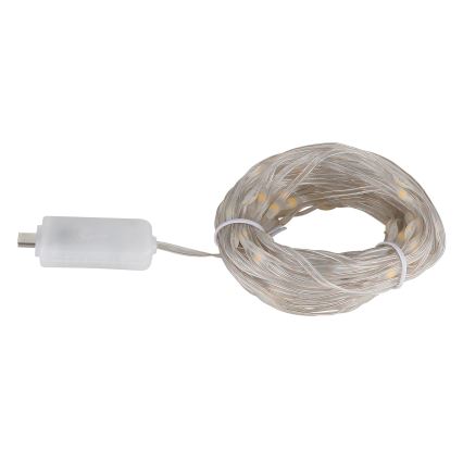 Globo - Світлодіодна стрічка 50xLED/0,06W/5V 5 м 8 функцій