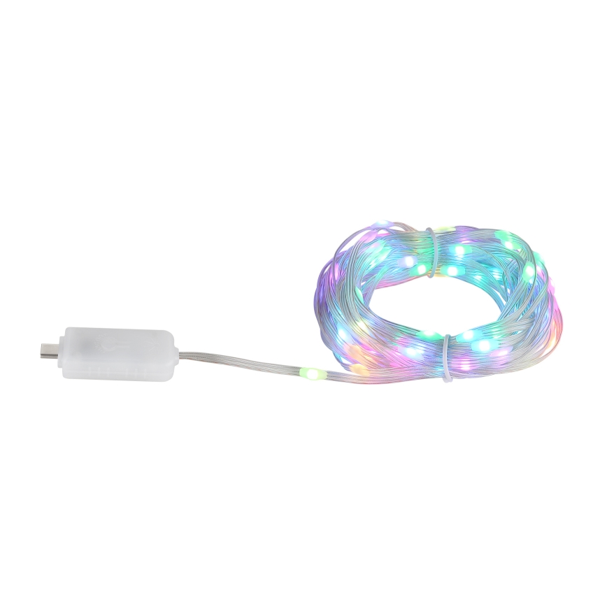 Globo - Світлодіодна RGB стрічка 50xLED/0,06W/5V 5 м 27 функцій