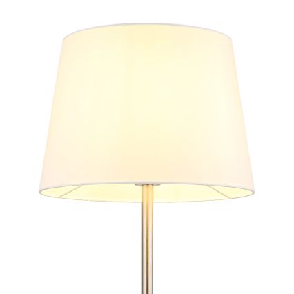Globo - Підлогова лампа 1xE27/40W/230V біла/матовий хром