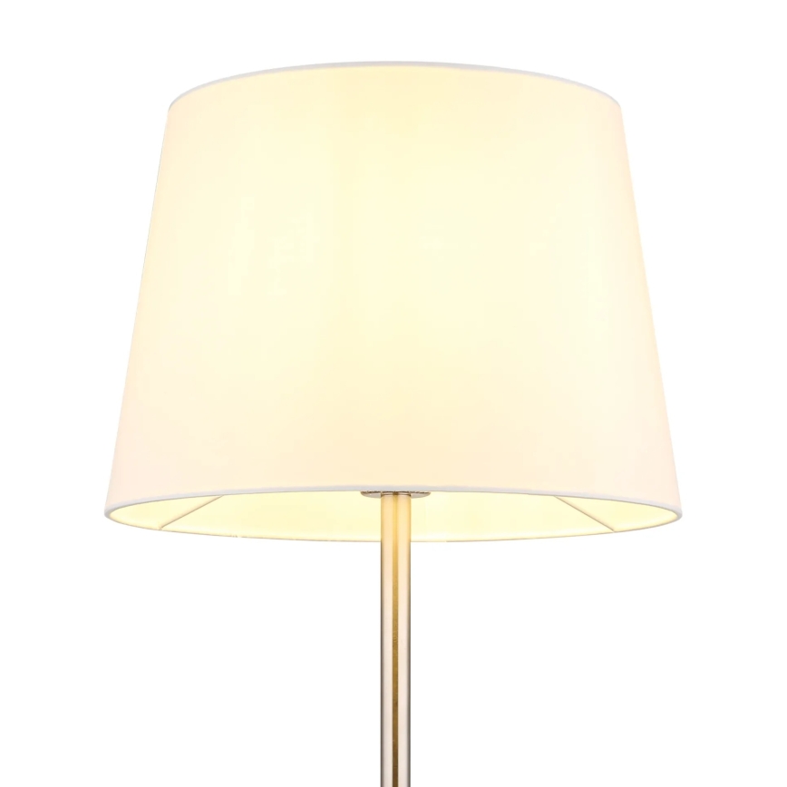 Globo - Підлогова лампа 1xE27/40W/230V біла/матовий хром