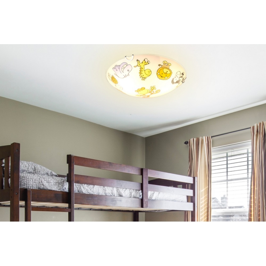 Globo - Дитячий стельовий світильник 2xE27/60W/230V