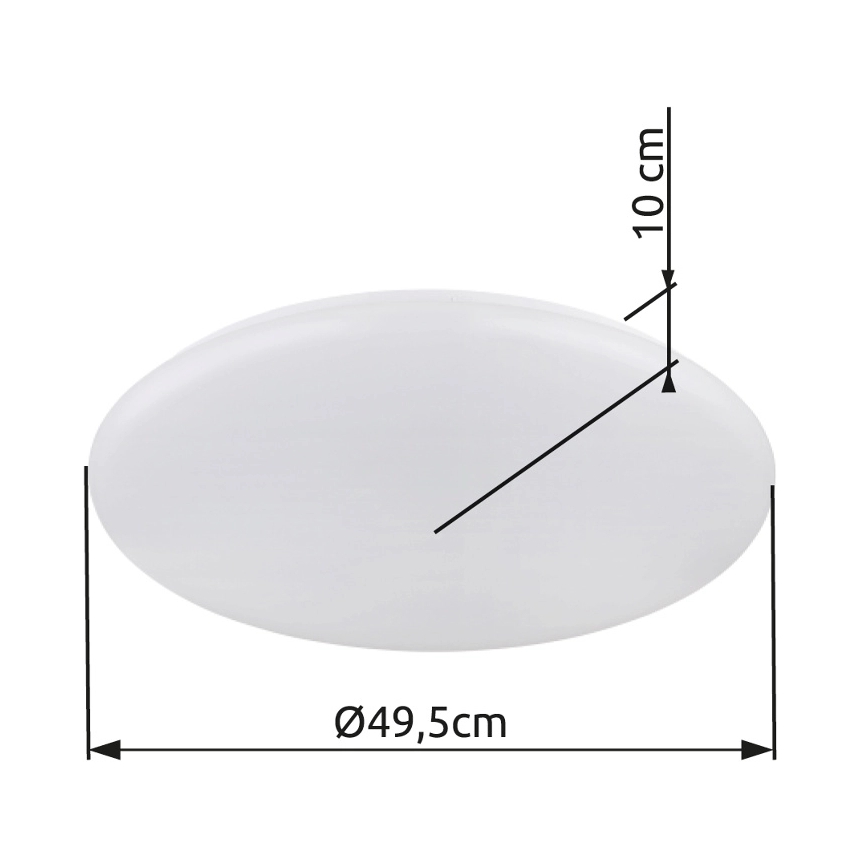 Globo - Стельовий LED світильник LED/24W/230V діаметр 49,5 см білий