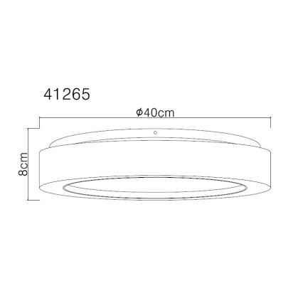 Globo - Стельовий LED світильник LED/24W/230V діаметр 40 см 3000K білий