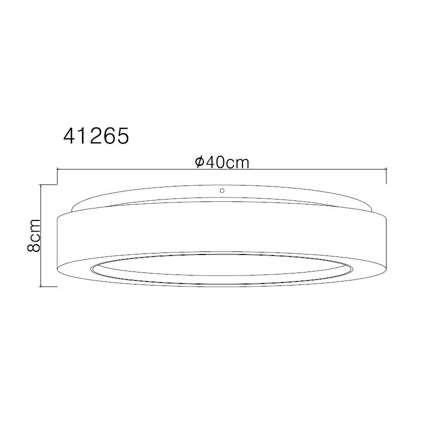 Globo - Стельовий LED світильник LED/24W/230V діаметр 40 см 3000K білий