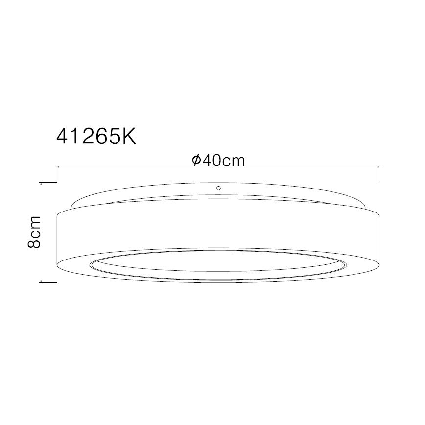Globo - Стельовий LED світильник LED/24W/230V діаметр 40 см 4000K білий