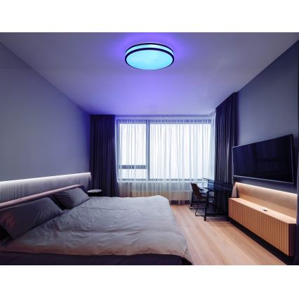 Globo - Стельовий RGBW-світильник з регулюванням яскравості LED/18W/230V 2700-6000K + пульт дистанційного керування