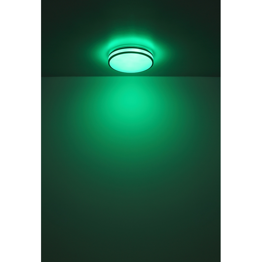 Globo - Светодиодный потолочный RGBW-светильник с регулированием яркости LED/18W/230V 2700-6000K + дистанционное управление