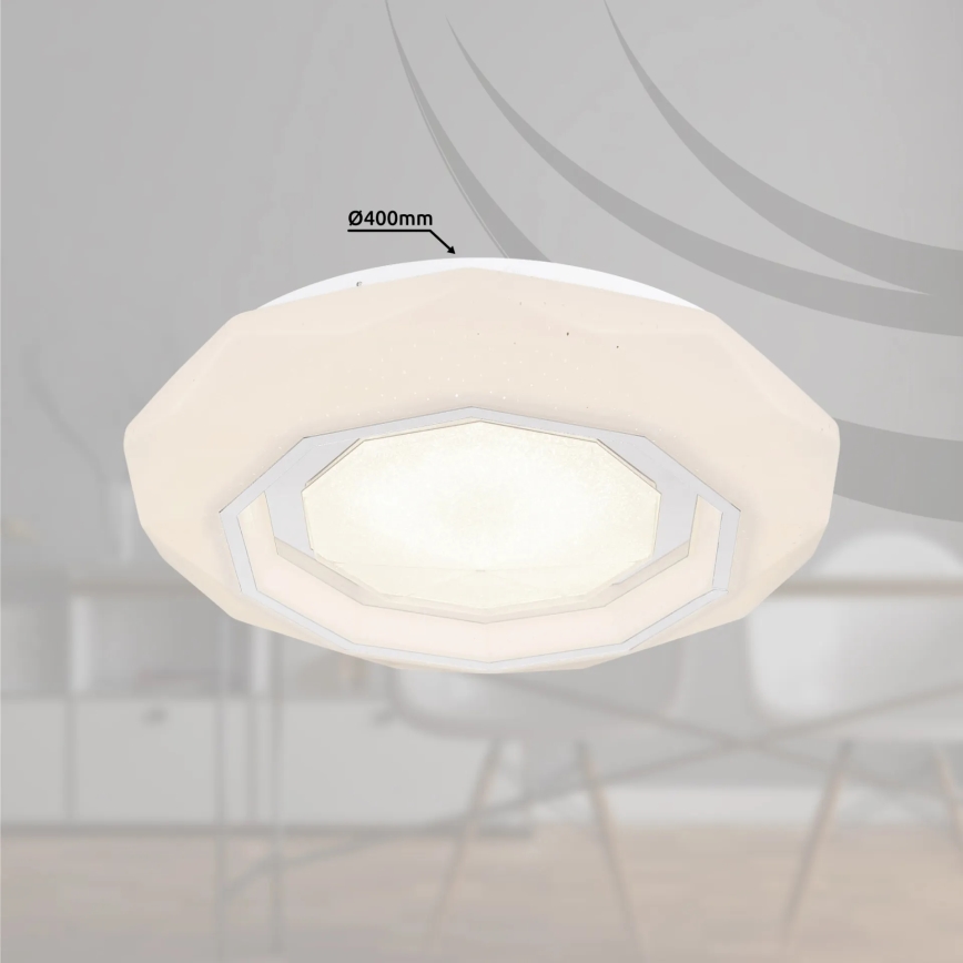 Globo - Светодиодный потолочный светильник с регулированием яркости LED/24W/230V 2700-6500K + дистанционное управление