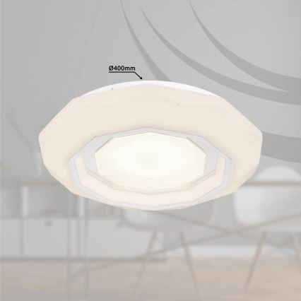 Globo - Світлодіодний стельовий світильник з регулюванням яскравості LED/24W/230V 2700-6500K + пульт дистанційного керування