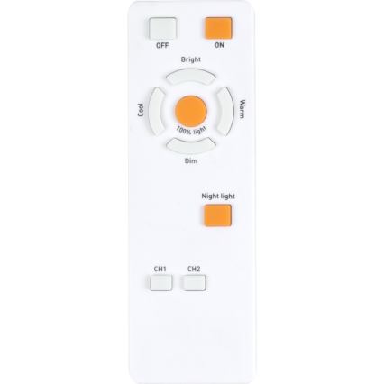 Globo - Світлодіодний стельовий світильник з регулюванням яскравості LED/30W/230V 3000-6500K + пульт дистанційного керування